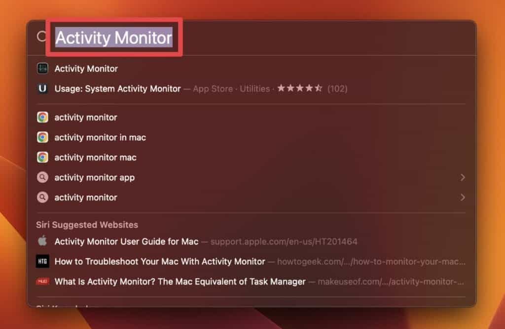 Activity Monitor app