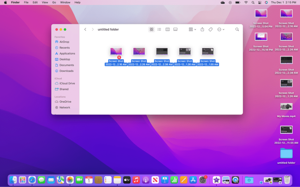 Choosing files to zip on mac