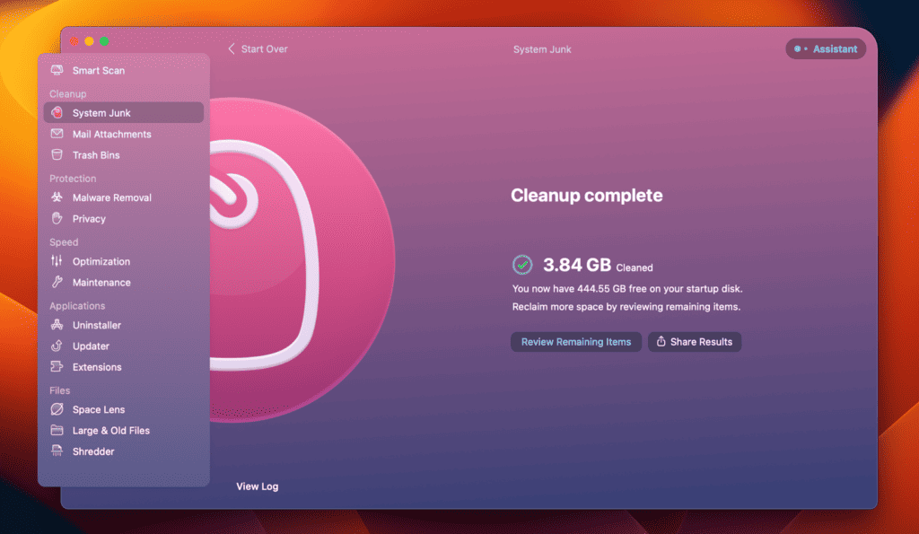 Cleanup complete - restart your mac