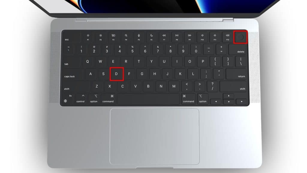D key on your keyboard
