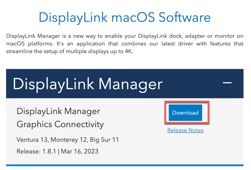Display Link Manager