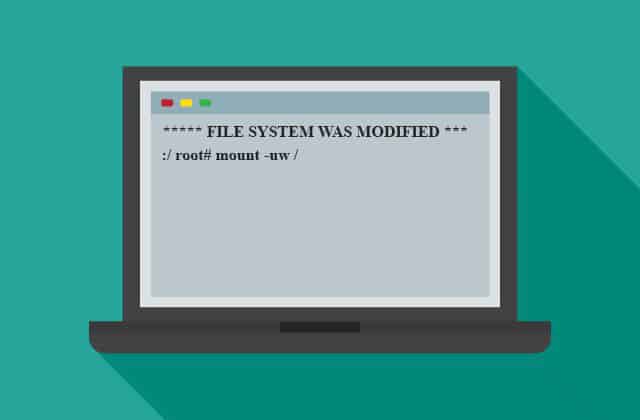 File System was Modified