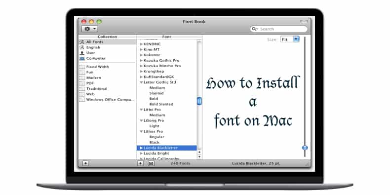 How to Install a Font on Mac