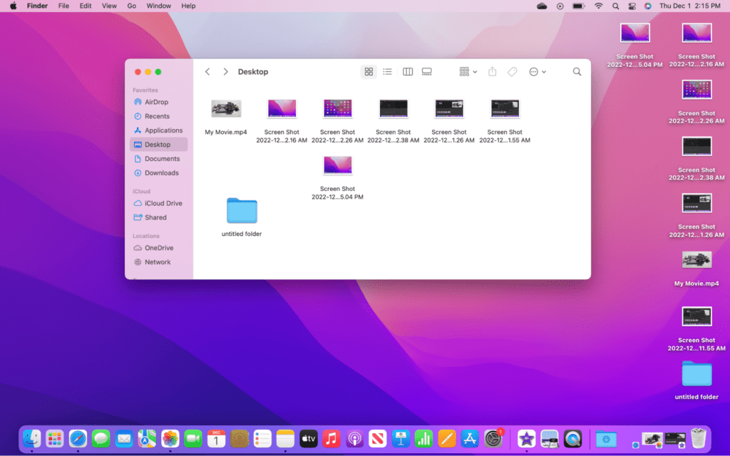 Putting Files in a Folder on mac