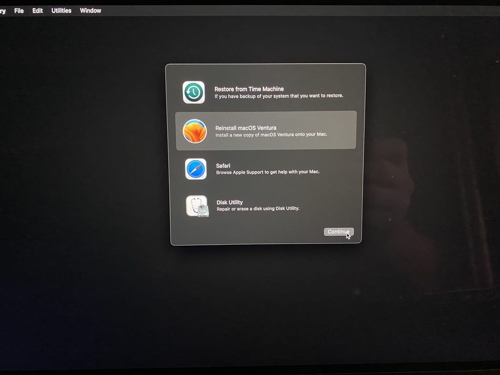 Reinstalling macOS