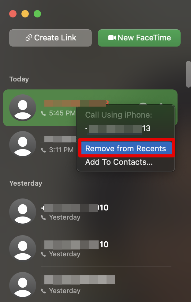 remove from recents 