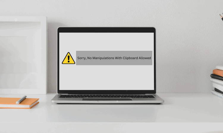 Sorry, No Manipulations With Clipboard Allowed Message