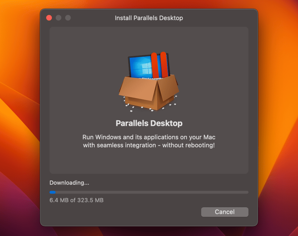 Installing Parallels