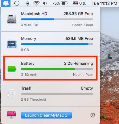 Macbook 0 percent battery
