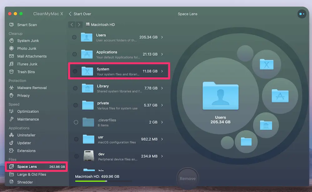 Остерегайтесь системных данных Mac