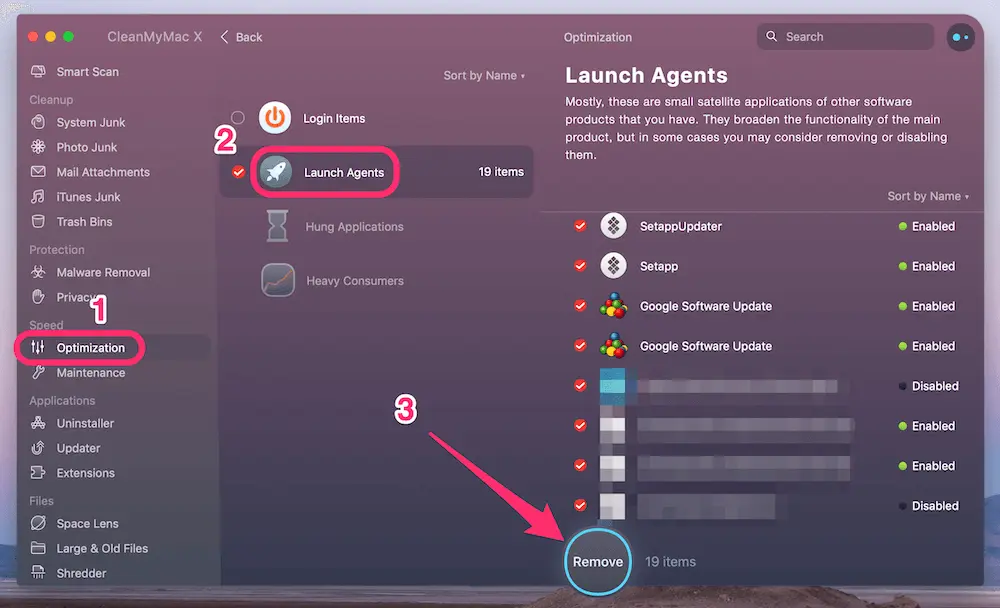 Launch Agents within CleanMyMac
