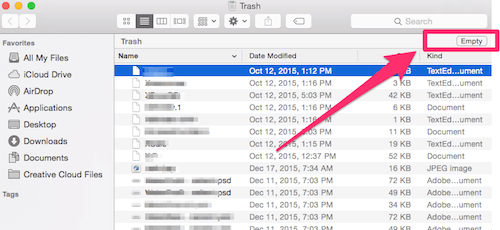 apple mac trash folder