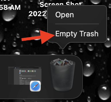 Empty Mac Trash