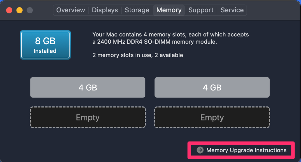 Memory Upgrade 