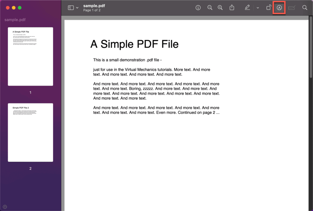 How to Edit a PDF Using Preview - Markup Tools