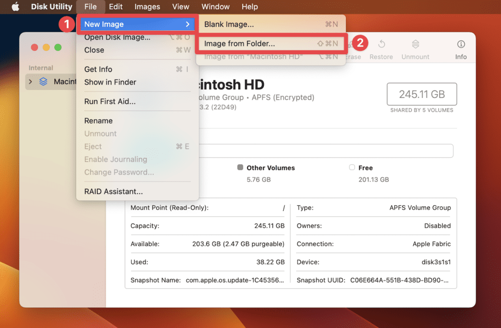 Image from Folder option from File Section Image from Folder option from File Section
