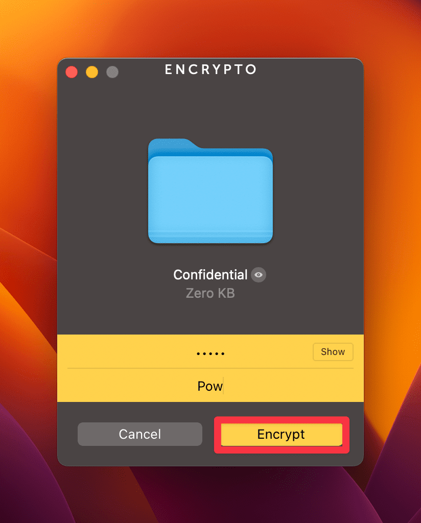 Start encryption Start encryption