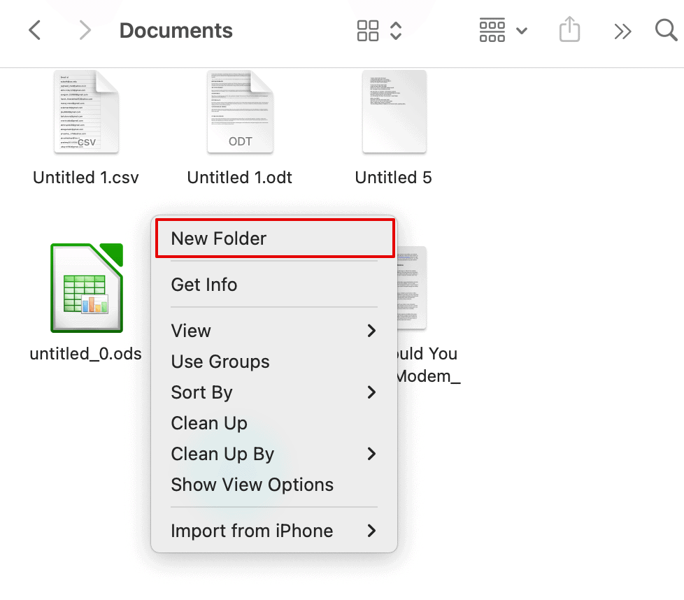 Organize your Documents folder