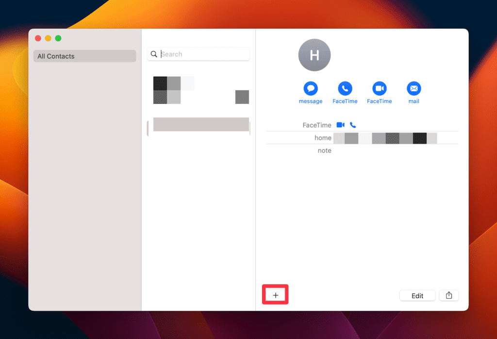 how to block a number off macbook