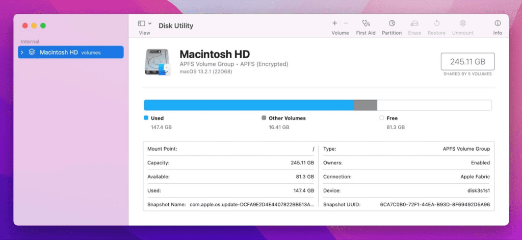 Recover Data from M2 MacBook Pro Using Disk Utility