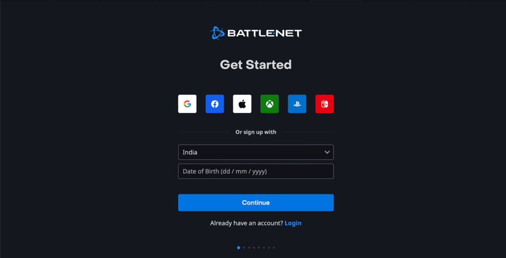 Create a Battle.net Account