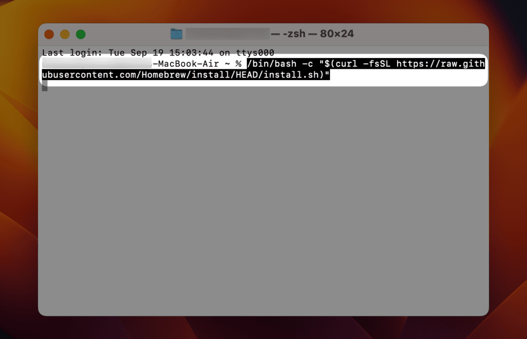open a new Zsh terminal window