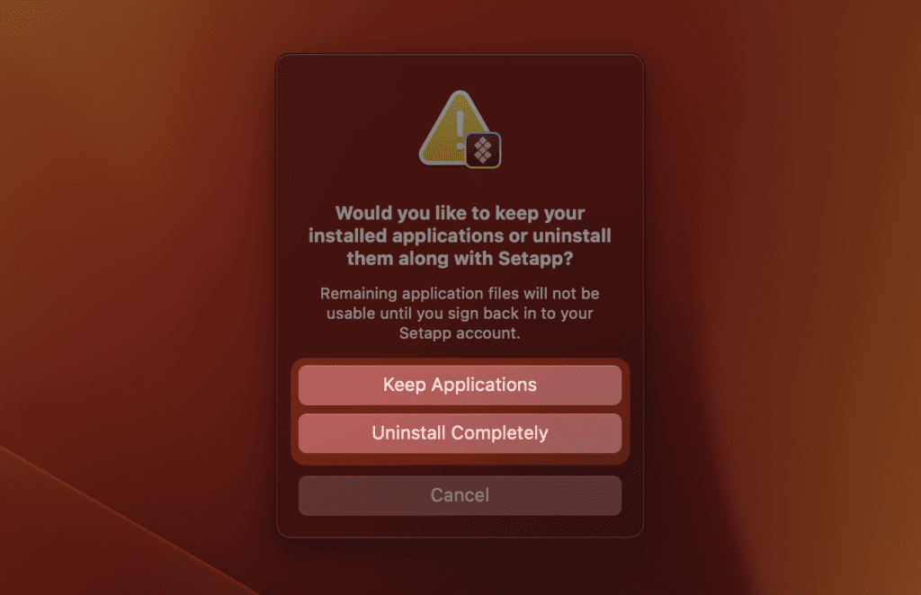 Uninstall Completely or Keep Applications