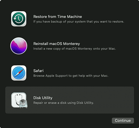 Open Disk Utility