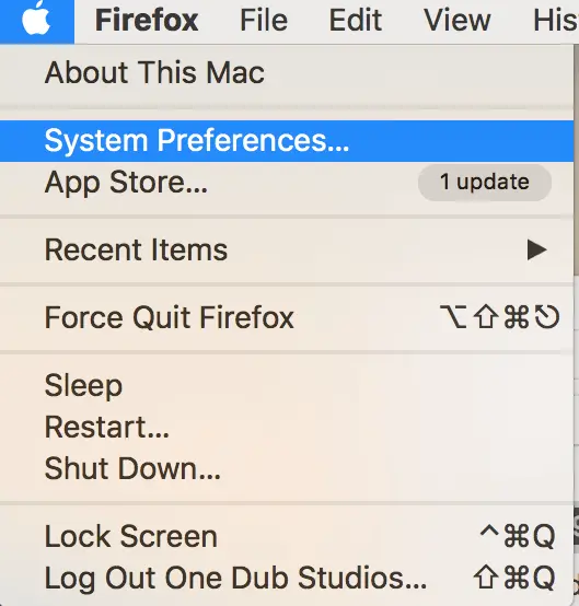 System Settings on macOS Ventura and above