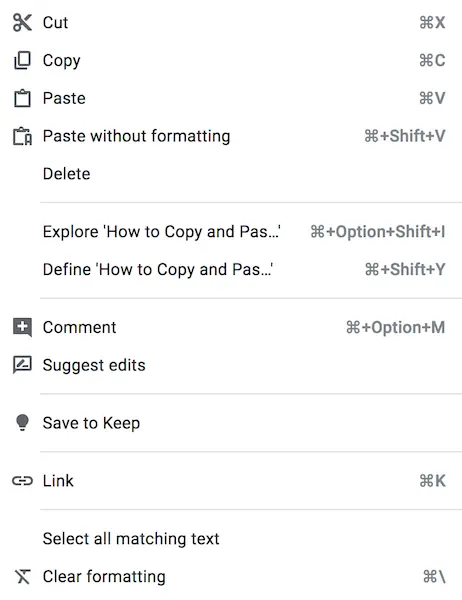 щелкните правой кнопкой мыши и нажмите «Вставить».