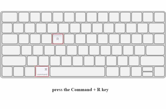 press the Command + R key