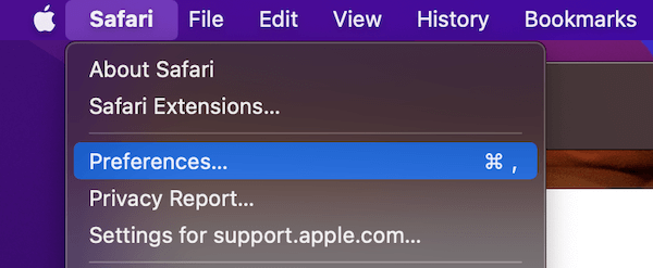 safari keeps freezing mac Click preferences