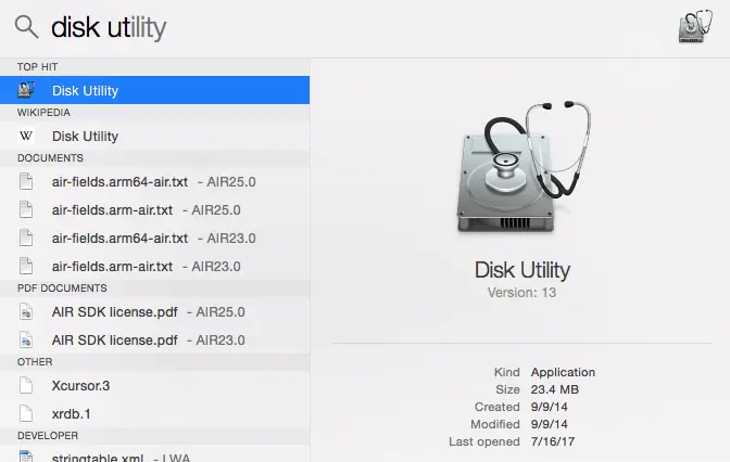 Disk Utility