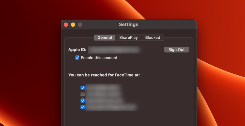 setting up your Apple ID for FaceTime