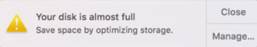 how to clear space on startup disk macbook pro